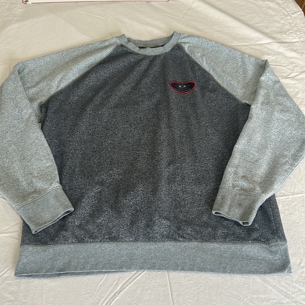 2015 Oakley XXL Gray Long Sleeve Crewneck Sweatshirt Cotton & Polyester